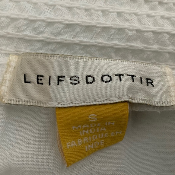 NWT Anthropologie Leifsdottir White Off Shoulder Embroidered Peasant Top S - Picture 10 of 15